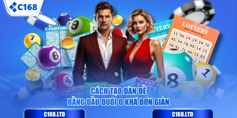 Cách tạo dàn đề bằng đầu đuôi 0 khá đơn giản