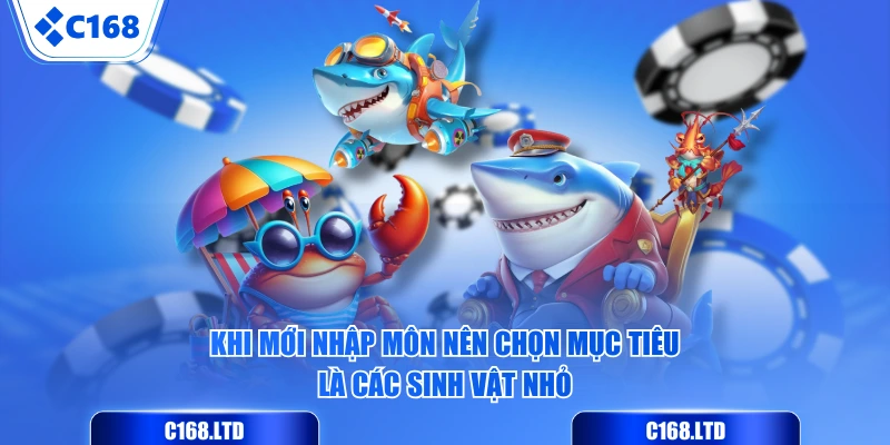 Khi mới nhập môn nên chọn mục tiêu là các sinh vật nhỏ