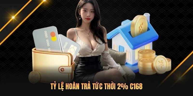 Tỷ lệ hoàn trả tức thời 2% theo từng sản phẩm C168